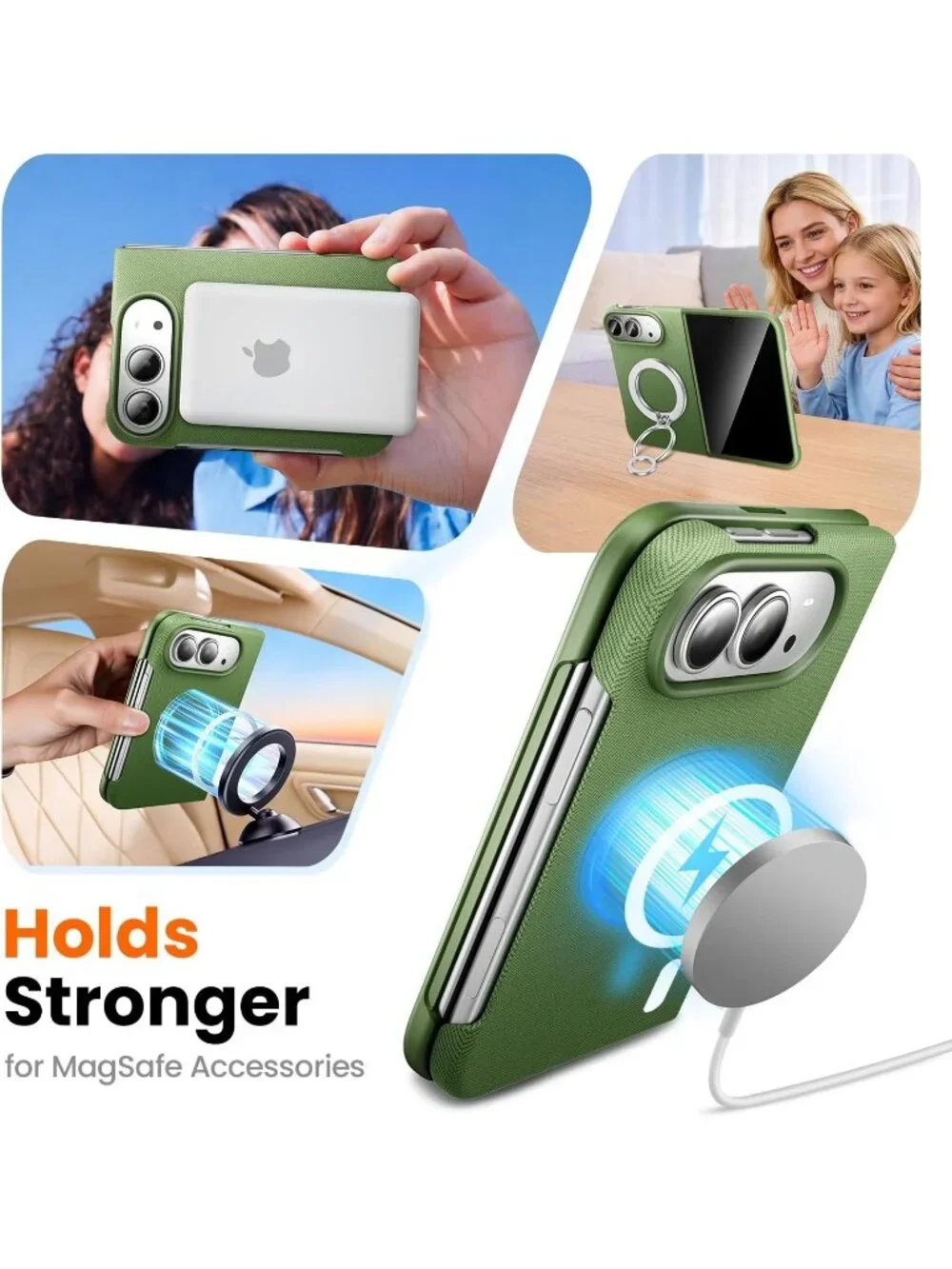 iPhone Duo Green Techwoven Drop Protection Shockproof Skin-Friendly Cover Case